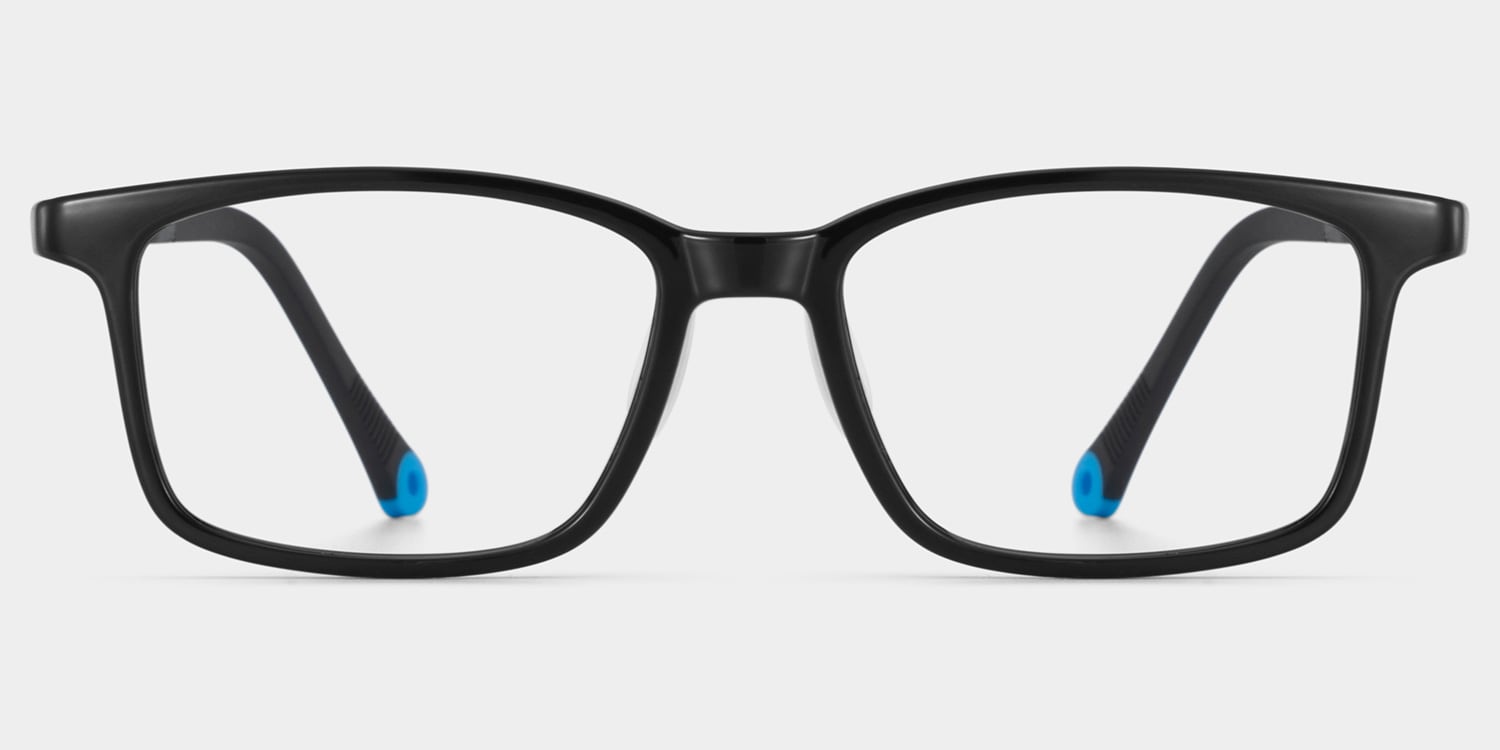 June Rectangle Black Glasses