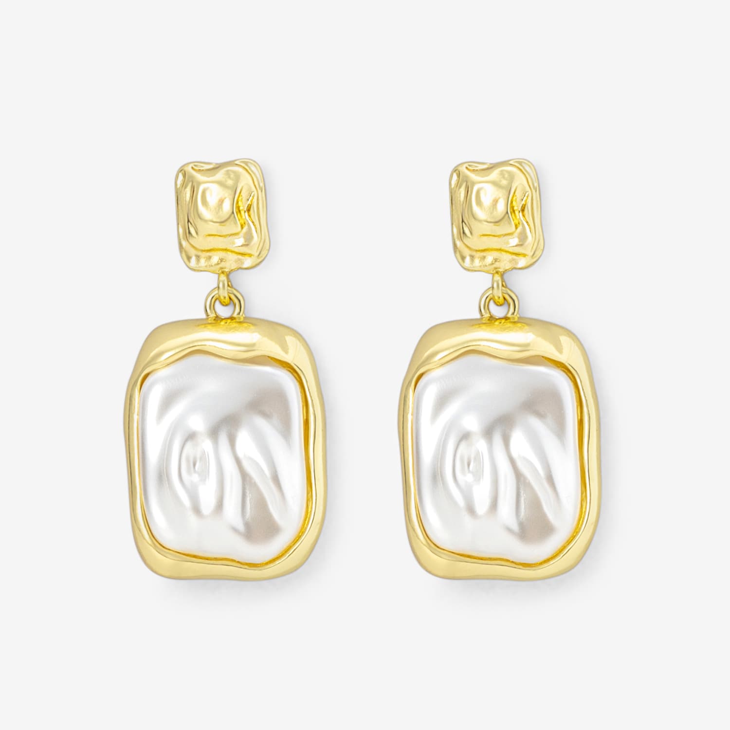 Vintage High-Grade Geometric Gold Earrings1