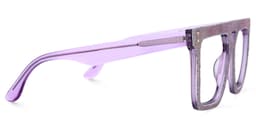 Rubin Square Purple Denim Glasses2