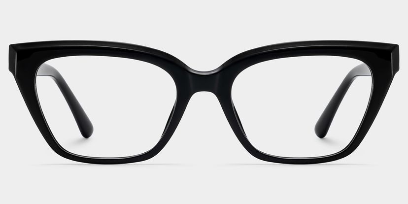 Quincy Black Cat-eye Glasses