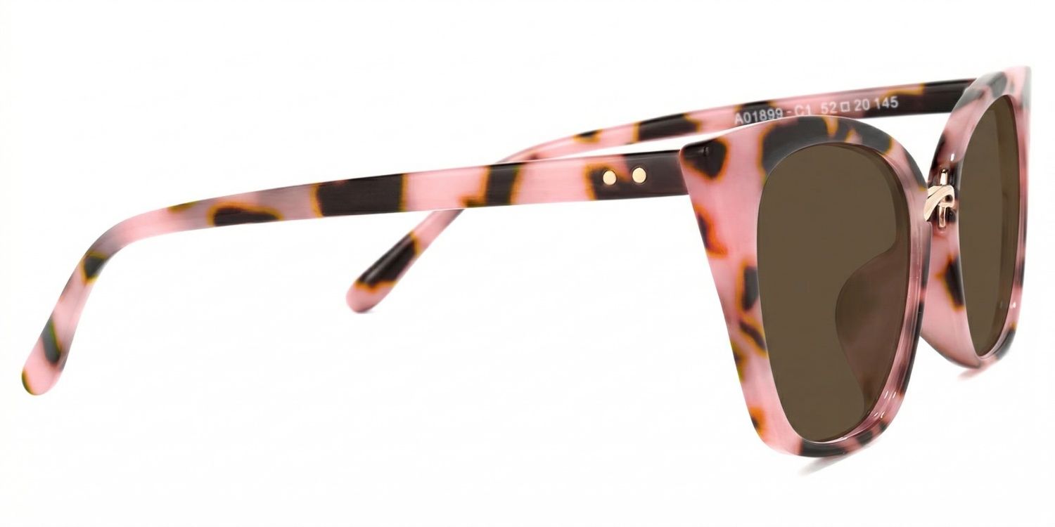 Chandrikar Cat Eye Pink-Floral Frame Glasses | Zeelool3
