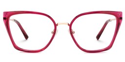 Martine Square Bright-Pink Glasses0