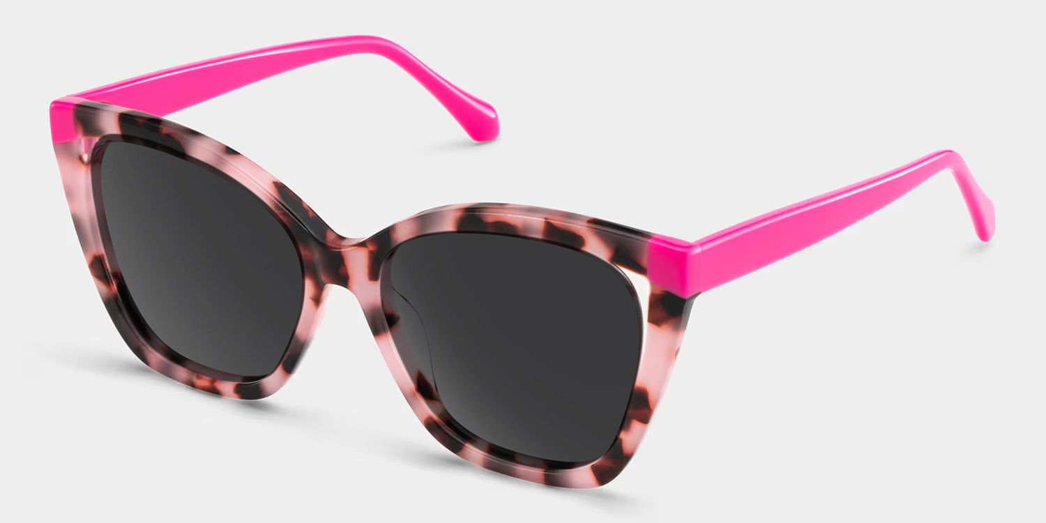Kira Butterfly Pink Tortoise Prescription Sunglasses | ZEELOOL