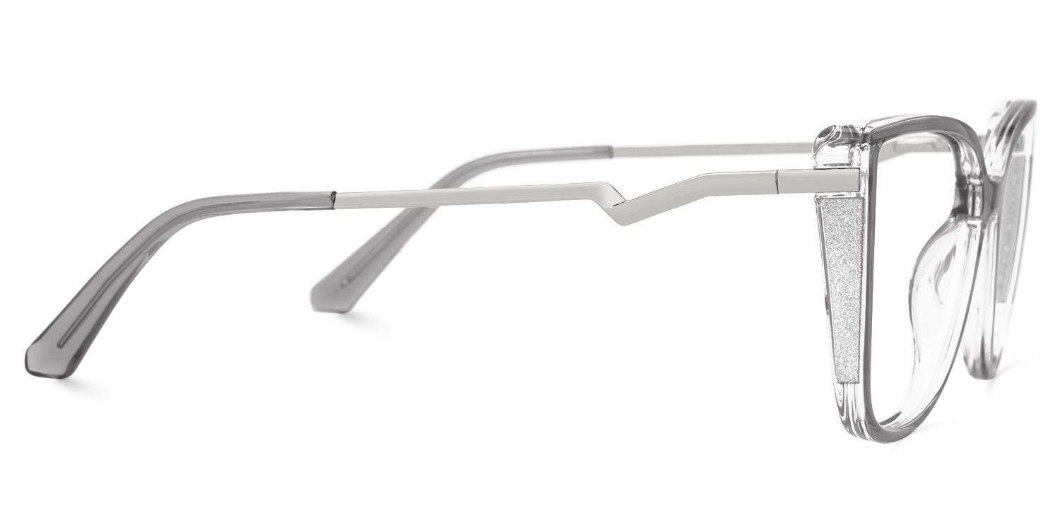 Spring hinges Celisa Eyeglasses, Celisa Gray Glasses -Zeelool2