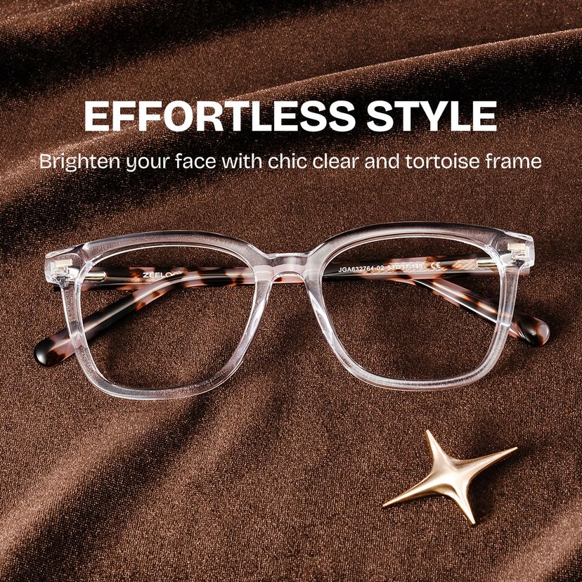Lana Clear Square Glasses