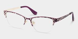 Dorian Purple Leopard print Cat eye Glasses3