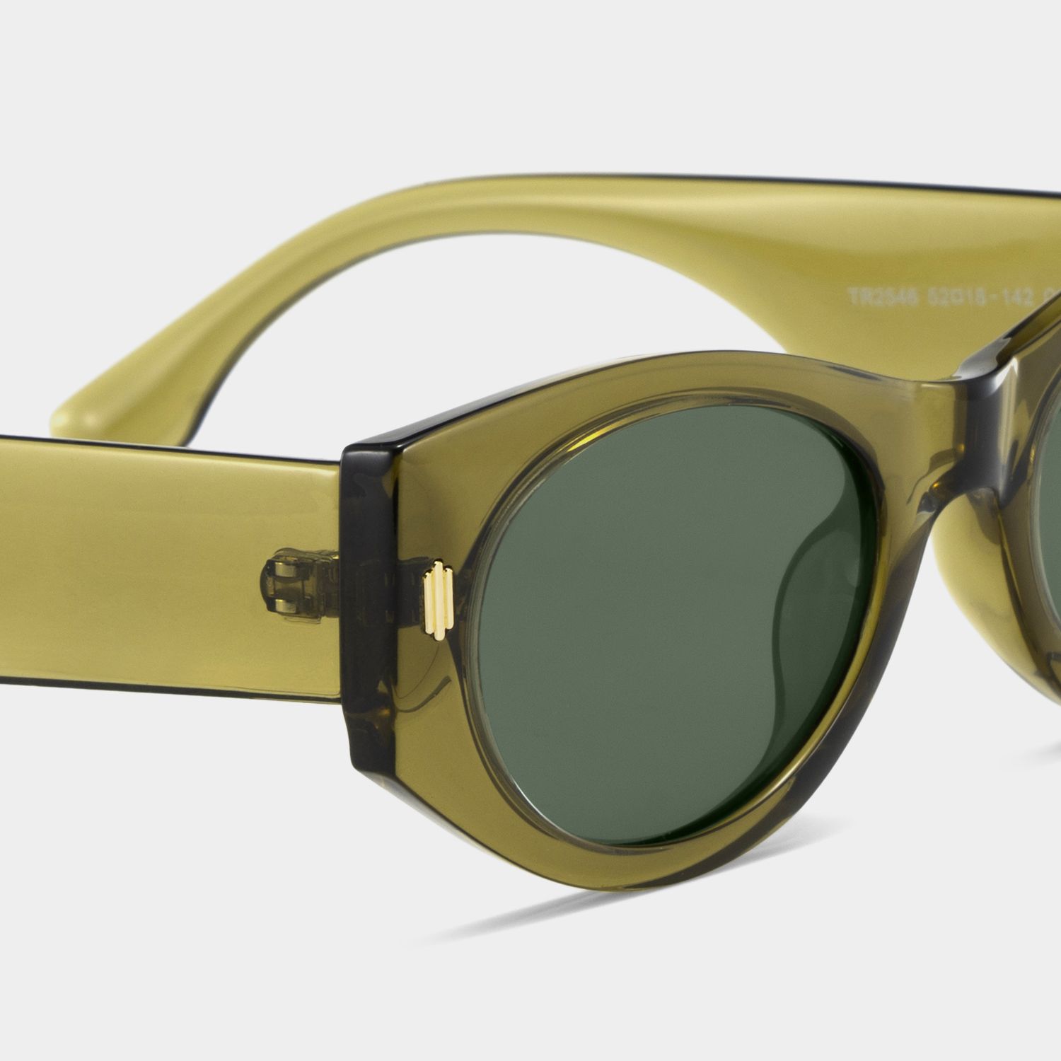 Reina Geometric Green Prescription Sunglasses | ZEELOOL4
