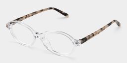 Everly Oval Clear Glasses3