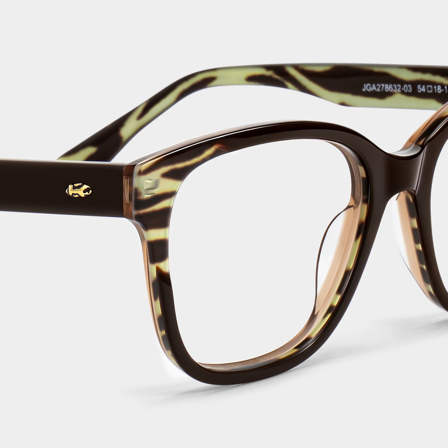 Ivy Brown Square Glasses | ZEELOOL5