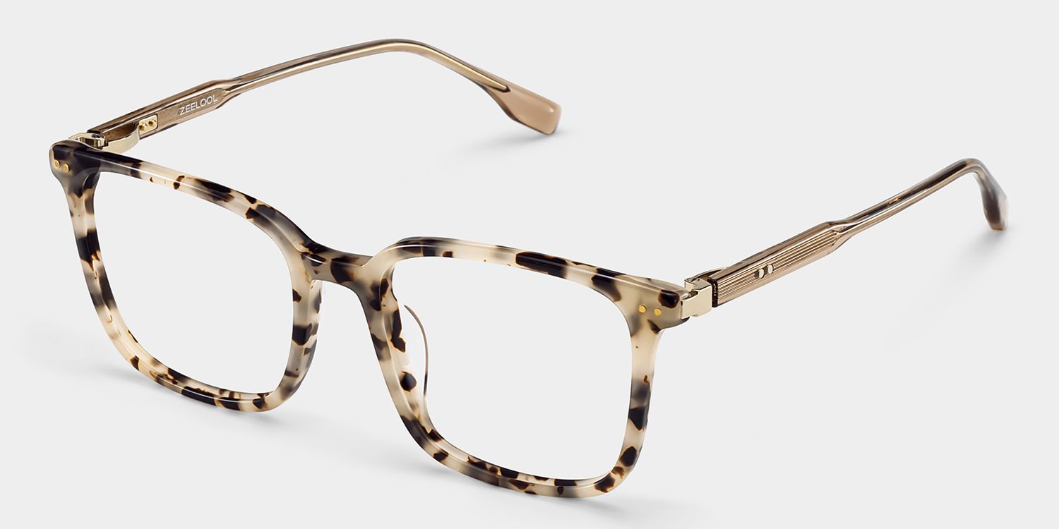 Zoe Tortoise Frame Glasses with Square Frame Online | ZEELOOL7