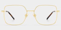 Abigail Square Gold Glasses1