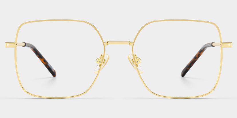 Abigail Square Gold Glasses