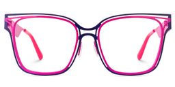 Dacarine Square Purple Glasses0