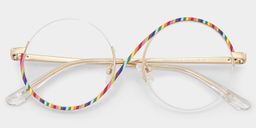 Flozif Round Rainbow Glasses1