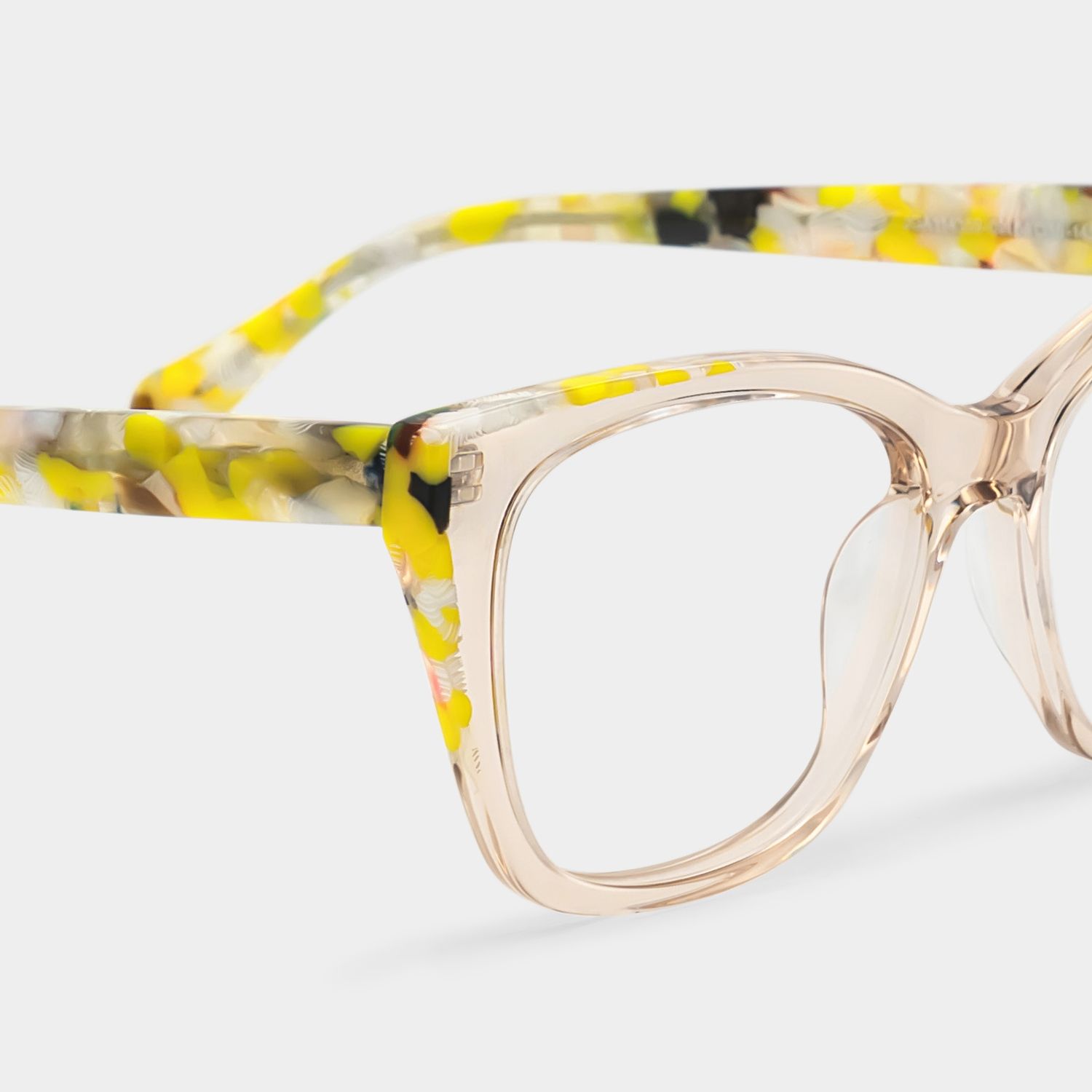 Maple Yellow Butterfly Eyeglasses with Flowers on Them | ZEELOOL5