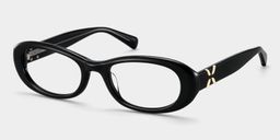 Catherine Black Oval Glasses3
