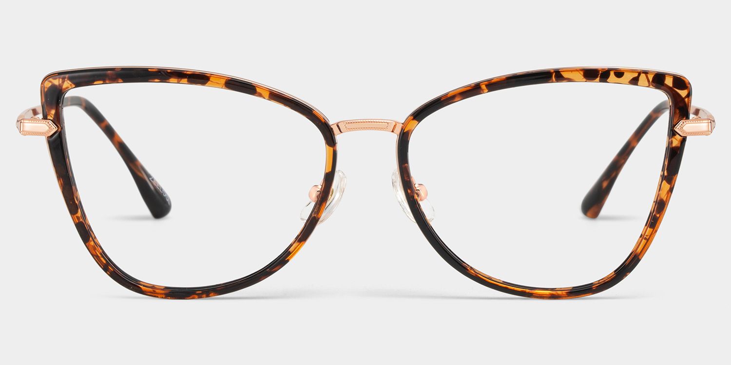 Sloane Cat-Eye Tortoise Eyeglasses-Frame | ZEELOOL1
