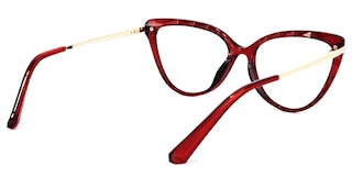 Lucas Cateye Red Glasses4