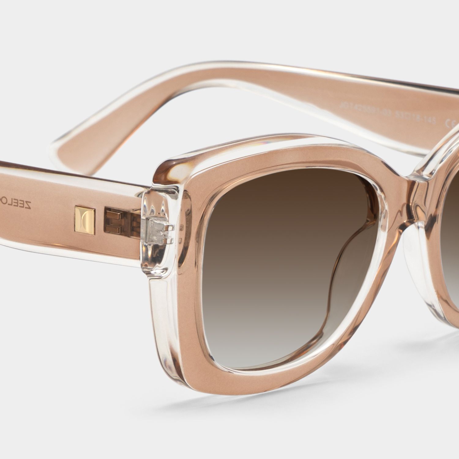 Rosie Tr90 Clear Brown Butterfly Frame Sunglasses | ZEELOOL