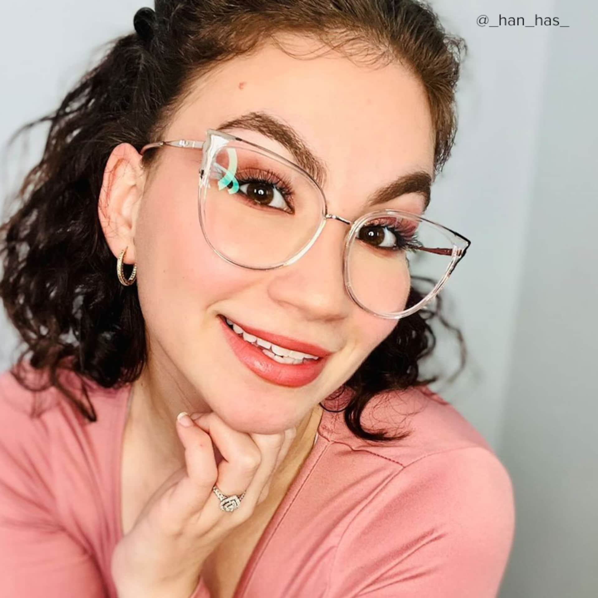 Estrada Cateye Black-Crystal Eyeglasses and Glasses Frames8