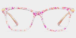 Eliot Rectangle Pink Glasses0