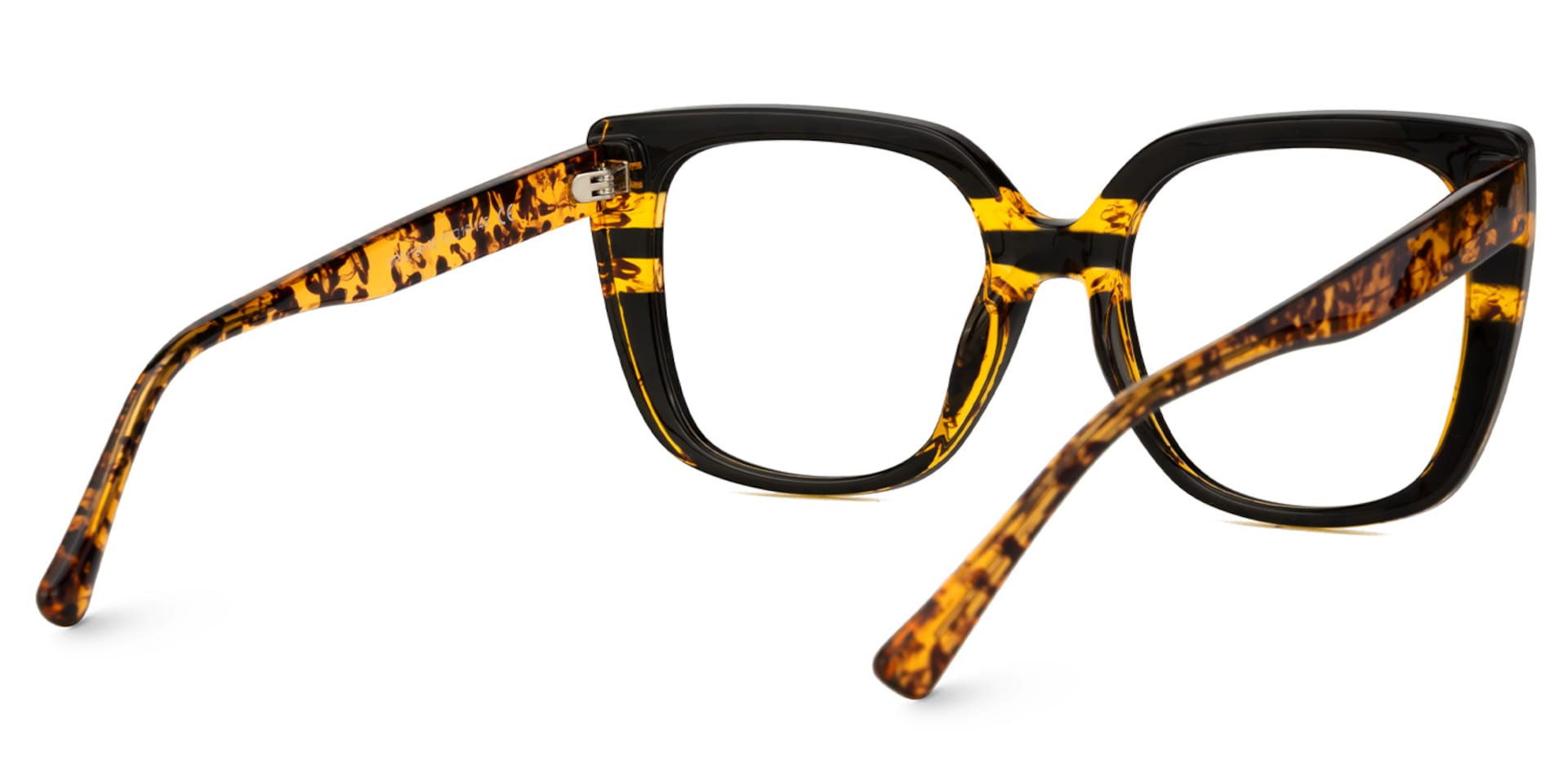 Brenda Square Tortoise Frame Glasses | Zeelool Optical3
