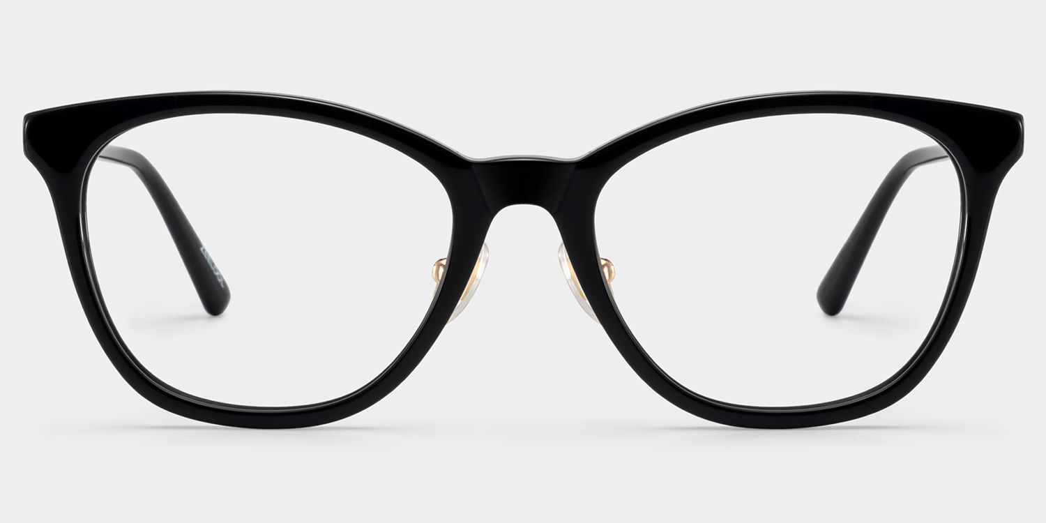 April Black Frame Glasses with Cat eye Frame Online | ZEELOOL1