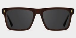 Henry Rectangle Brown Glasses0