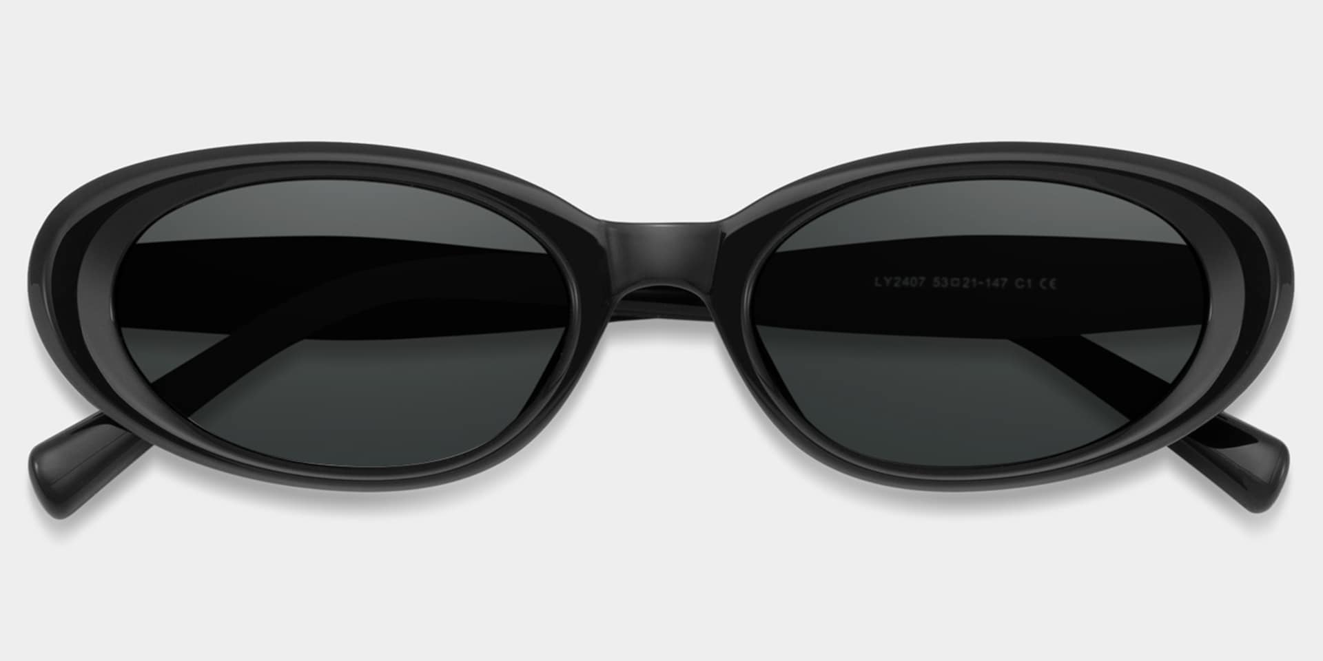 Zion black Frame Polarized Sunglasses with oval Style Online | ZEELOOL2