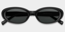 Zion Oval Black Polarized Sunglasses2