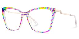 Awilda Cateye Multicolor Glasses3