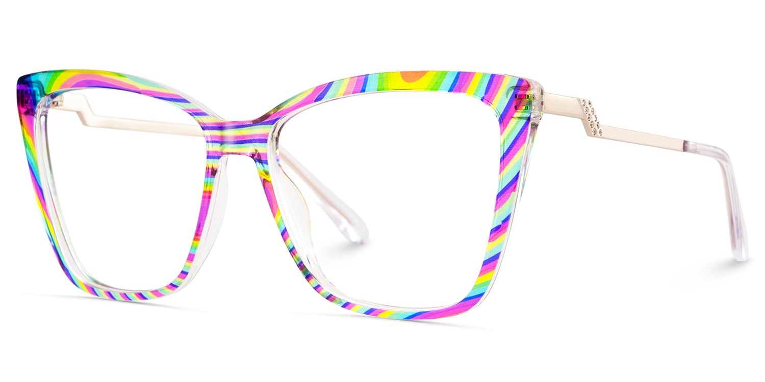 Awilda Cateye Multicolor Glasses3