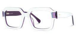 Suarez Square White Glasses1