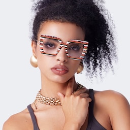 Poutine Square Multicolor Glasses5