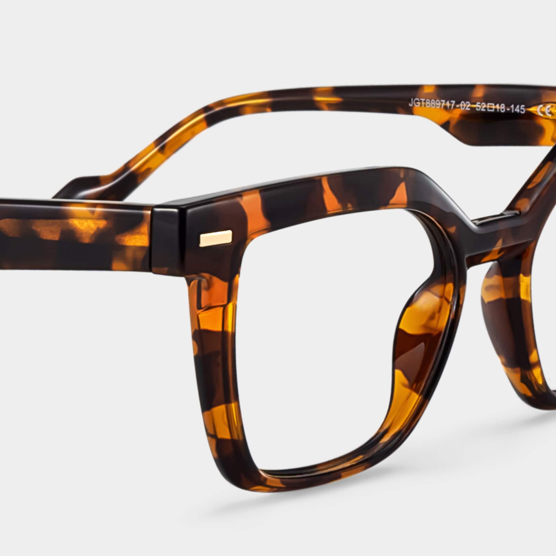 Tortoise Square Frame Glasses - Pinette on Sale | Zeelool5