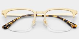 Peyton Gold Browline Glasses2