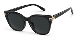 Catalina Square Black Polarized Sunglasses2