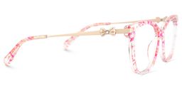 Suzy Rectangle Pink Glasses4