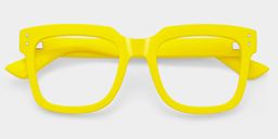Liizbeett Square Yellow Glasses2