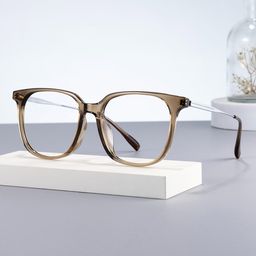 Ameedah Square Brown Glasses0