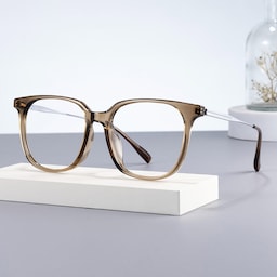 Ameedah Square Brown Glasses0
