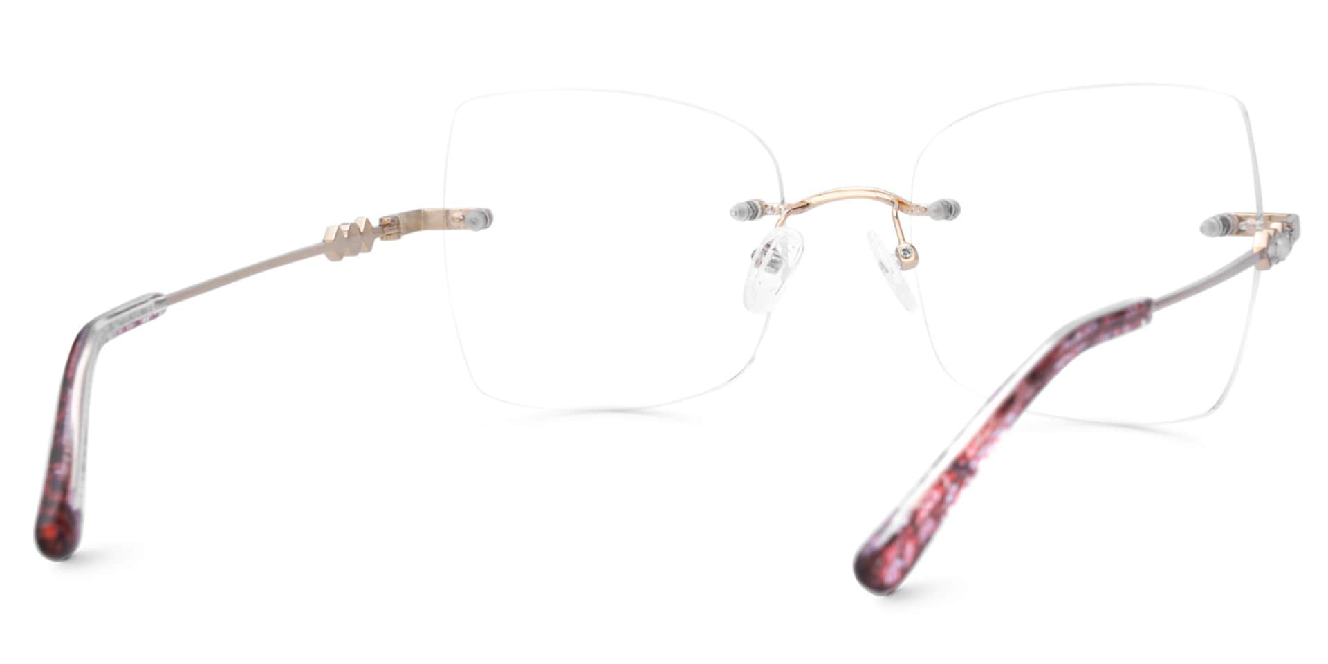 Tierney Designer Butterfly Glasses in Rimless  | Zeelool4