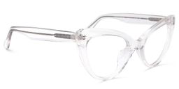 Claudette Cat Eye Clear Glasses2
