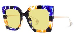 Qatar Square Blue/Black Sunglasses1