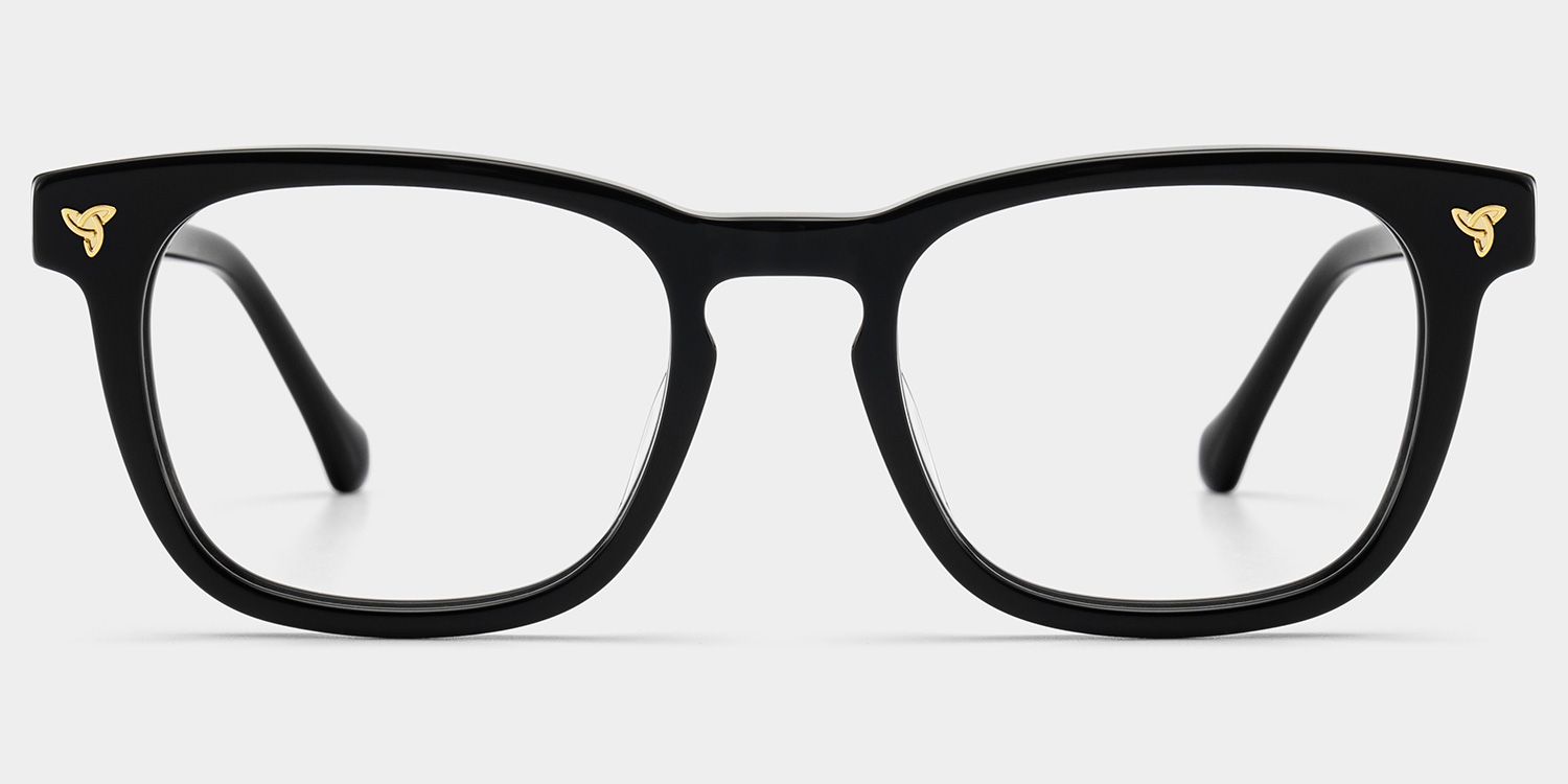 Heather Black Frame Glasses with Square Frame Online | ZEELOOL1