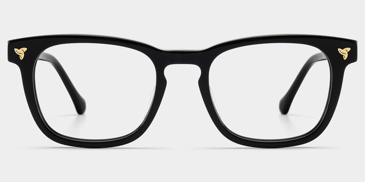 Heather Square Black Glasses