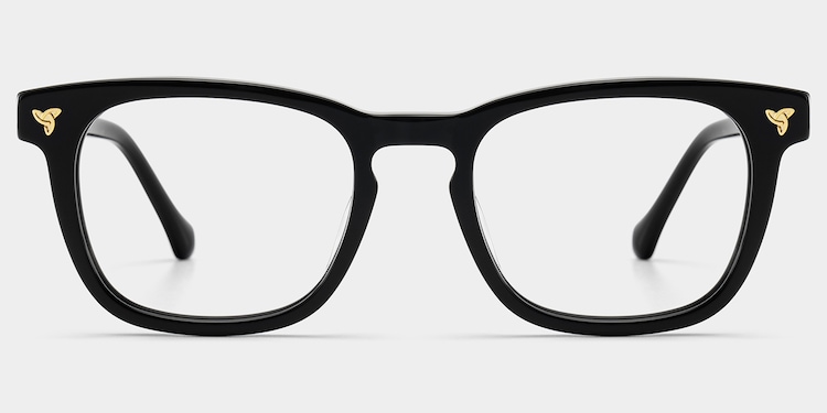 Heather Square Black Glasses