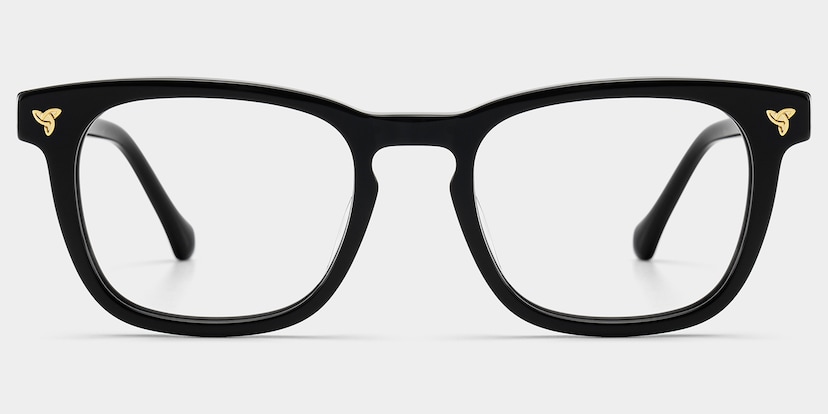 Heather Square Black Glasses