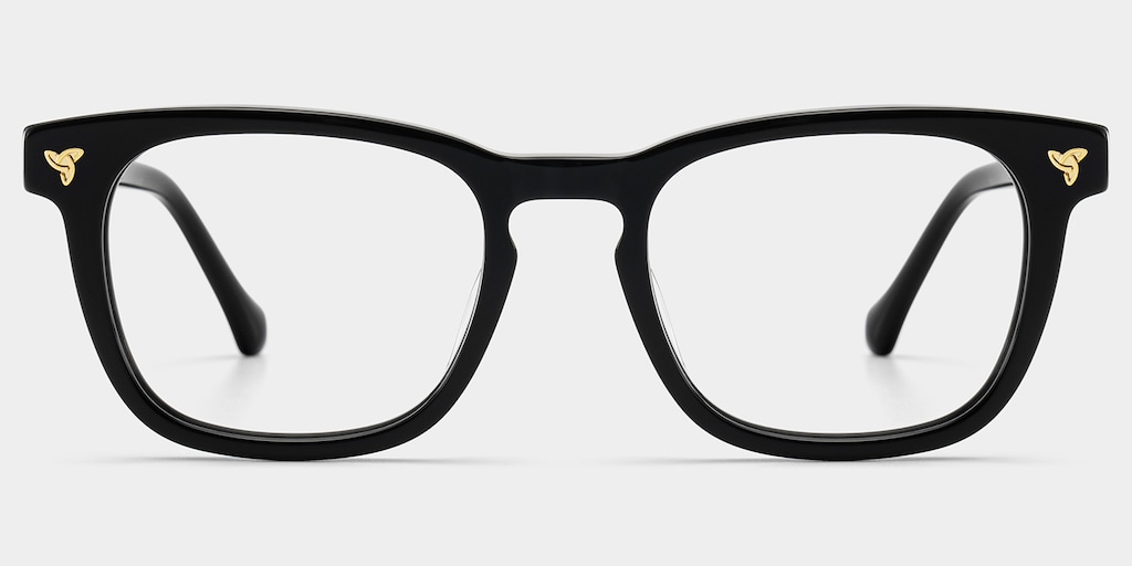 Heather Square Black Glasses