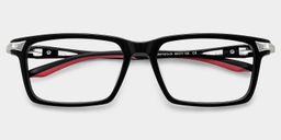 Orion Black Rectangle Glasses2